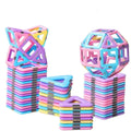 Magnetic Blocks 58PCS Upgrade Magnetic Building Blocks for Kids Magnetic Tiles 3D Magnetic Toys Educational STEM Toys Tiles Set Castle Toys for 2 3 4 5 6 7 Year Old Boys Girls Gifts