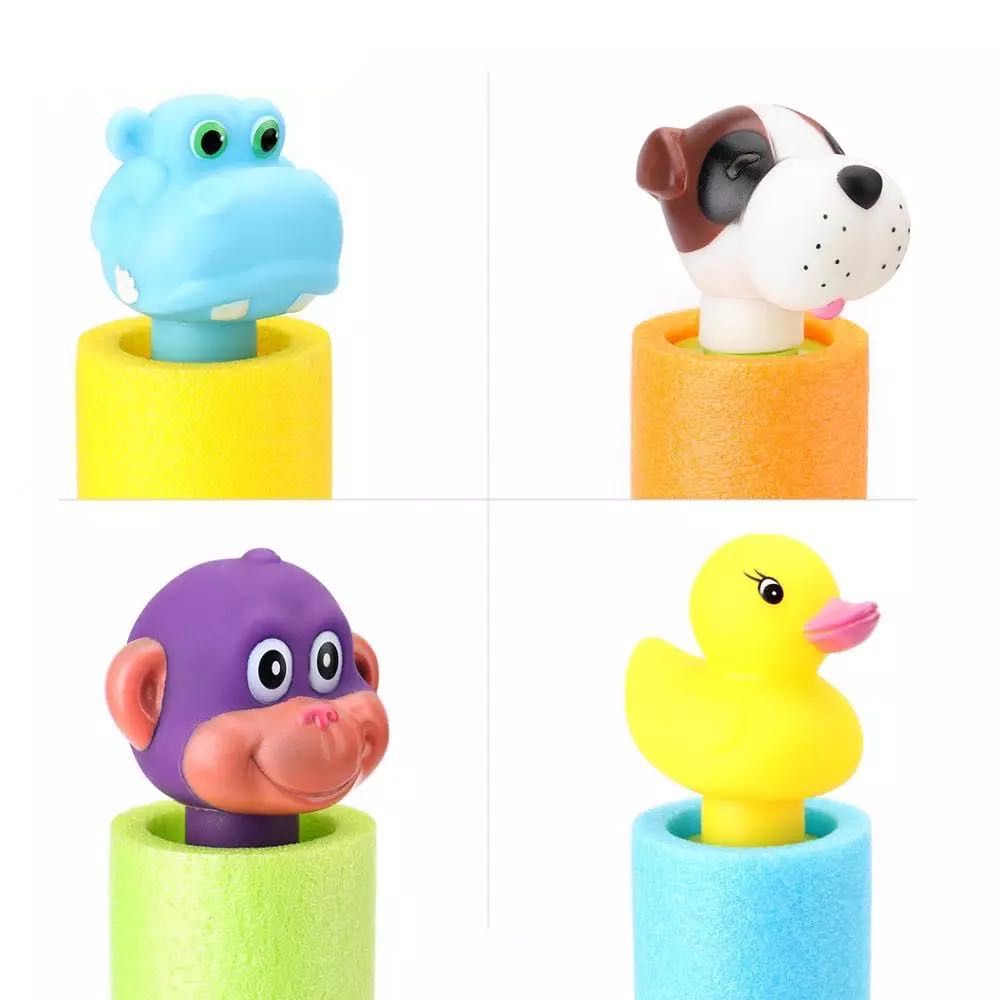 4-Pack Water Blaster Soaker Set,Squirt ,Squirt for Kids,Pool Squirt Toys,Pool Water ,Outdoor Water Toys for Kids