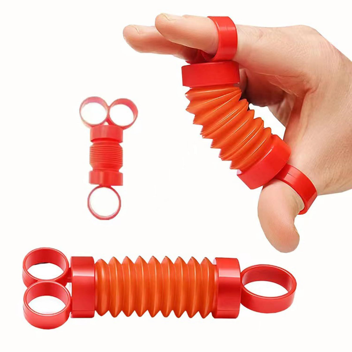 Toys, Stocking Stuffer Pack of 2 Finger Fidgets for Men, Women, and Young Adults, Finger Strengthener and Exerciser Sensory Toy