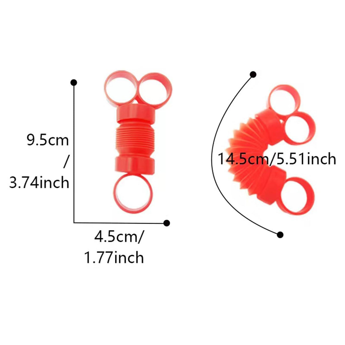 Toys, Stocking Stuffer Pack of 2 Finger Fidgets for Men, Women, and Young Adults, Finger Strengthener and Exerciser Sensory Toy