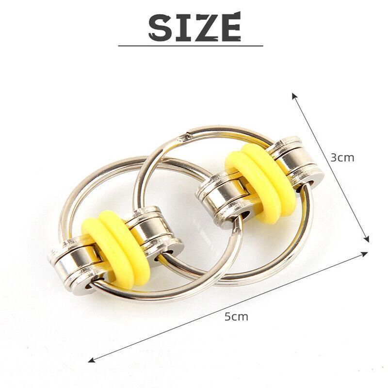 1X Flippy Bike Chain Fidget Toy Stress Relief Sensory